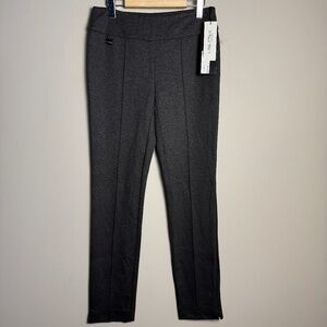 Lisette L Montreal Womens NEW Pull-On Slim Leg Casual Dress Pant Charcoal Gray 6